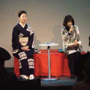 2012年 林千代 先生（シナリオライター）：右 / 喜味家たまご 先生（落語家）：左